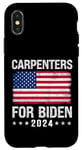 Coque pour iPhone X/XS Charpentiers pour Biden 2024