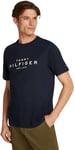 Tommy Hilfiger BIG RWB Hilfiger Tee MW0MW37448 T-Shirt S/S, Blue (Desert Sky), M Homme