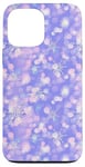 iPhone 13 Pro Max Pink & Purple Mosaic Aura Snowflakes Holiday Winter Pattern Case