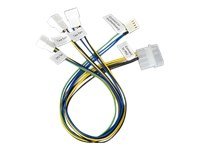 Akasa Pwm Splitter Smart Fan Cable - Strömdelare För Fläkt - 4-Stifts Intern Ström (12V) (Hane) Till 4-Stifts Pwm (Hane) - 30 Cm