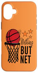 Coque pour iPhone 16 Plus ballon de basketball au panier cadeau marrant pour les fans