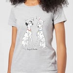 T-Shirt Femme Pongo et Perdita 101 Dalmatiens Disney - Gris - XL