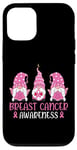 iPhone 13 Pro Cute Pink Ribbon Gnome Support Women Breast Cancer Awareness Case