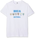 Boca Juniors Historia T-Shirt Football, Blanc, FR : S (Taille Fabricant : S)
