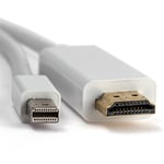 Adaptateur Mini DisplayPort DP vers HDMI Câble Thunderbolt Compatible avec MacBook, MacBook Pro 13 / 15 / 17 inch, MacBook Air / iMac / Mac Mini / Pro, Microsoft Surface Pro 2 3 4, 1.8 mètres