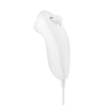 Manette de jeu courbée avec télécommande pour Gamepad sur Nintendo Wii (blanc)