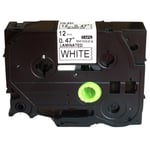 Black On White Label Tape For Brother Tze Tz 231 Tze231 Pt-7100 Onesize