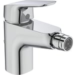 Ideal Standard Robinet Mitigeur de bidet WC Ceraflex, Mousseur aérateur intégré, Bonde plastique, Flexibles inclus G3/8, chromé B1718AA