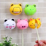 Plastic Cartoon Animal Head Toothbrush Holder Toothbrush Stand  Bathroom