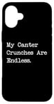 Coque pour iPhone 16 Plus My Canter Crunches Are Endless Funny Equestrian Snack Humour