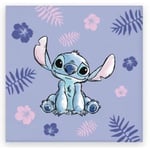 Lilo & Stitch STITCH Handduk Ansiktshandduk 30*30cm 100% Bomull Lila multifärg one size