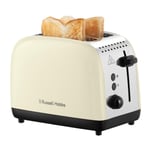 Russell Hobbs 26551 Stainless Steel 2 Slice Toaster, Cream