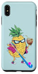 Coque pour iPhone XS Max Hockey, ananas, fête hawaïenne, hockey de campagne