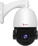 5Mp Poe Ptz Camera Surveillance 20X Zoom Optique,Detection Des Personnes/Voitures,Suivi Automatique,Ip Camera Dôme Exterieur,100M Vision Nocturne Ir,Resistant Intemperies Ip66(Serie U)