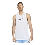 Nike M NK Dry Top SL Crossover BB Débardeur Homme, White/(Black), FR : L (Taille Fabricant : L)