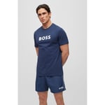 Boss Orange Mens RN Center Logo T-Shirt 50491706 - Navy - Size Medium