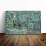 Big Box Art Canvas Print Wall Art Henri Le Sidaner Al Fresco | Mounted and Stretched Box Frame Picture | Home Decor for Kitchen, Living, Dining Room, Bedroom, Hallway, Multi-Colour, 24x16 Inch