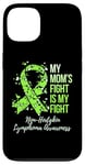 Coque pour iPhone 13 My Mom's Fight Is My Fight Non-Hodgkin Sensibilisation au lymphoma