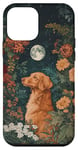 Coque pour iPhone 12 mini Nova Scotia Toller Moon Flowers Cottagecore Chien Maman