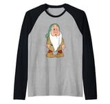 Disney Snow White And The Seven Dwarfs, Sleepy Struggles Raglan Baseball Tee