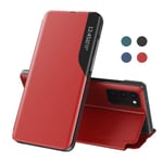 Coque Samsung S20 Ultra,Housse Protection intérieure en PC en cuir Givré de Haute Qualité Étui Pour Samsung Galaxy S20 Ultra (Rouge)