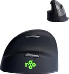 R-Go HE Souris Ergonomique pour gaucher, Bluetooth 5.0, avec Le Logiciel Anti-RSI, sans Fil, Prévention tendinite, Souris Verticale, Clic Silencieux, Compatible avec Windows/MacOS/Linux, Noir