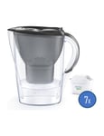 Carafe filtrante Brita Marella Graphite + Pack de 6 filtres à eau Brita Maxtra Pro All in 1 Blanc