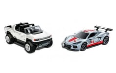 Mattel Hot Wheels: Pull-Back Speeders - GMC Hummer EV Corvette C8.R (HPR94)