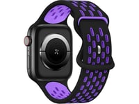 Beline Beline Apple Watch Nytt Sportarmband Silikon 42/44/45/49Mm Svart/Lila Låda