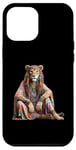 Coque pour iPhone 14 Pro Max T-shirt hippie lion bohème chic Free Spirit bohème hipster