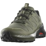 SALOMON Men's Speedcross Peak Climasalomon Waterproof Hiking Shoe, Olive Night/Deep Lichen Green/Black, 6 UK