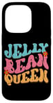 Coque pour iPhone 14 Pro Jelly Bean Queen Groovy Lettrage Vibes