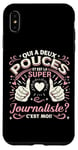 Coque pour iPhone XS Max Une Super Journaliste Cadeau Pour Journaliste Journalisme