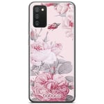 BABACO ERT Group Coque de téléphone Portable pour Samsung A02S Original et sous Licence Officielle Motif Flowers 050 Parfaitement adapté à la Forme du téléphone Portable, Coque en TPU