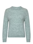 Vila Vijamina O-Neck L/S Knit Top - Noos Blå