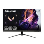 XGaming Écran PC 23,8 Pouces 165Hz,Full HD Gaming Monitor (1920x1080),IPS 1ms MPRT,FreeSync,250 CD/m²,sRGB 100%, HDMI,DisplayPort,VESA, Eye Care,sans Haut-Parleur Intégré