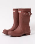 Hunter Original Short Womens Wellies - Burgundy - Size UK 6