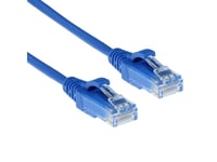 Act Blue 1.5 Meter Lszh U/Utp Cat6 Datacenter Slimline Patch Cable With Rj45 Connectors Cat6 U/Utp Slimline Bu 1.50M (Dc9651)