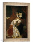 'Encadré Image de Edouard Cibot "Anne Boleyn a la Tour de Londres, dans les premiers moments de son arrestation, d'art dans le cadre de haute qualité Photos fait main, 30 x 40 cm, argent Raya