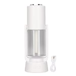 Mini Luftfuktare Negativa Joner Reningsfunktion 40mL/H Sprayvolym Automatisk Rotation Tyst USB Luftfuktare för Fordon