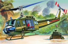 Italeri - I1247 - Maquette - Aviation - UH-1D Iroquois - Echelle 1:72, Vert