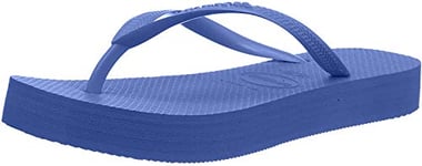 Havaianas Flip Slim Flatform pour Femme, Bleu, 33/34