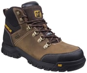 Caterpillar Mens Safety Boots Framework Leather Lace Up  brown UK Size