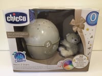 Chicco Next2Stars First Dreams Sleep Aid Light Cot Projector Neutral Bear - NEW