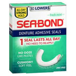 Sea-Bond Denture Adhesive Wafers Lowers Fresh Mint 30 each By Sea-Bond