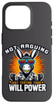 Coque pour iPhone 16 Pro Ne pas argumenter juste tester votre volonté Power Têtu Donkey Pun