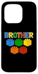 Coque pour iPhone 15 Pro T-shirt humoristique Brother Master Builder Bricks Blocks