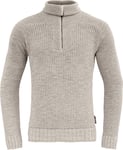 Devold Men's Bispen Wool Zip Neck Grey Melange, M