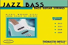 Thomastik Cordes Guitare électriques Jazz Bass Serie Nickel Round Wound Roundcore Jeu JR 344 4 cordes filé rond short long scale 34"