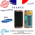 Originale Ecran LCD Complet Rose Pour Samsung Galaxy S7 edge G935F Avec Châssis